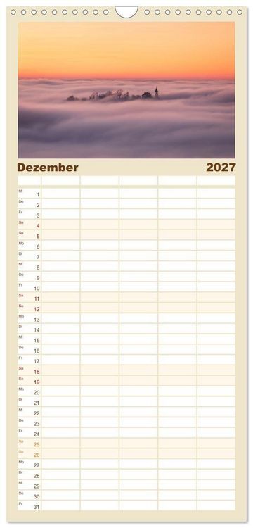 Produktbild: Familienplaner 2027 - Faszination Schw&auml;bische Alb mit 5 Spalten (Wandkalender, 21 x 45 cm) CALVENDO