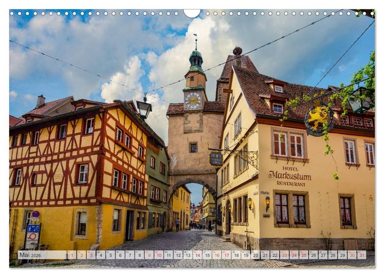 Produktbild: Rothenburg ob der Tauber Impressionen (Wandkalender 2026 DIN A3 quer), CALVENDO Monatskalender