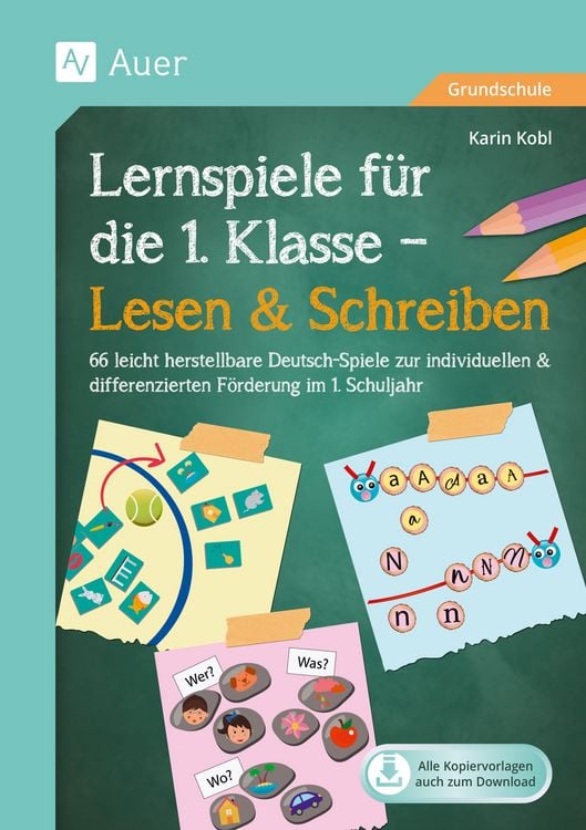 Produktbild: Lernspiele f&uuml;r die 1. Klasse - Lesen & Schreiben