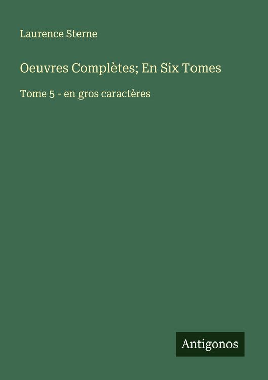 Produktbild: Oeuvres Compl&egrave;tes; En Six Tomes
