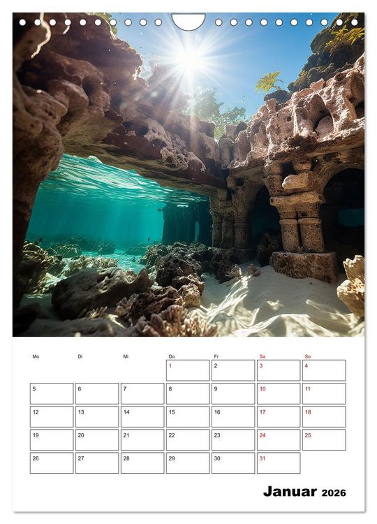 Produktbild: T&uuml;rkisblauer Genuss (Wandkalender 2026 DIN A4 hoch), CALVENDO Monatskalender