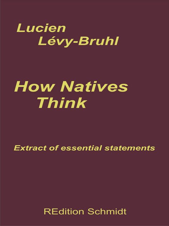 Produktbild: How Natives Think
