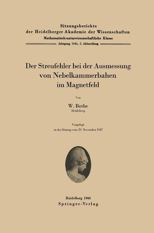 Produktbild: Der Streufehler bei der Ausmessung von Nebelkammerbahnen im Magnetfeld