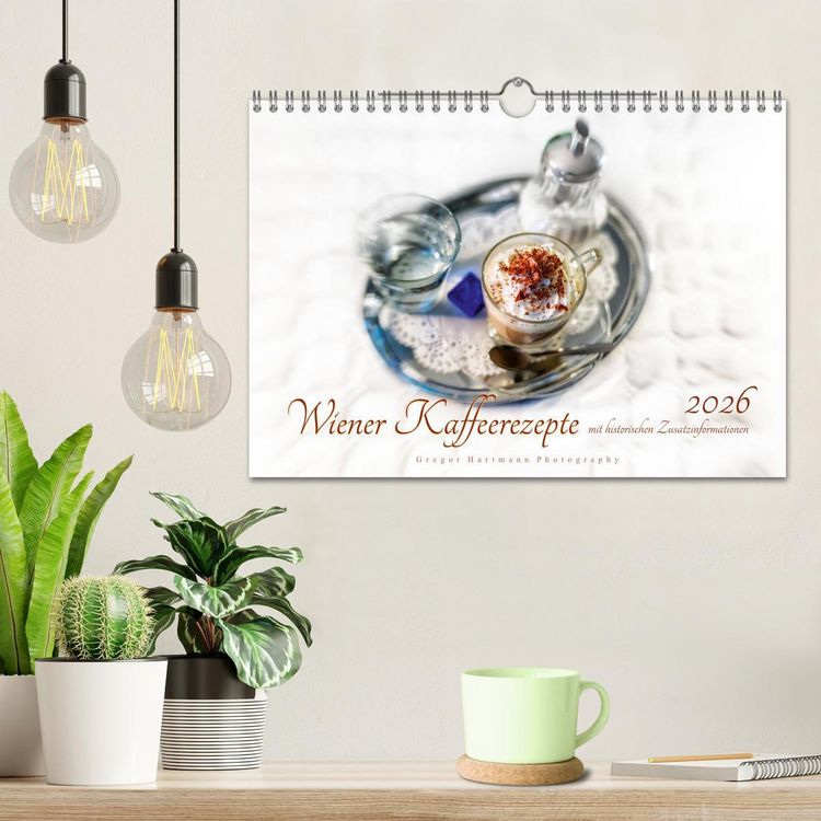 Produktbild: Wiener Kaffeerezepte (Wandkalender 2026 DIN A4 quer), CALVENDO Monatskalender