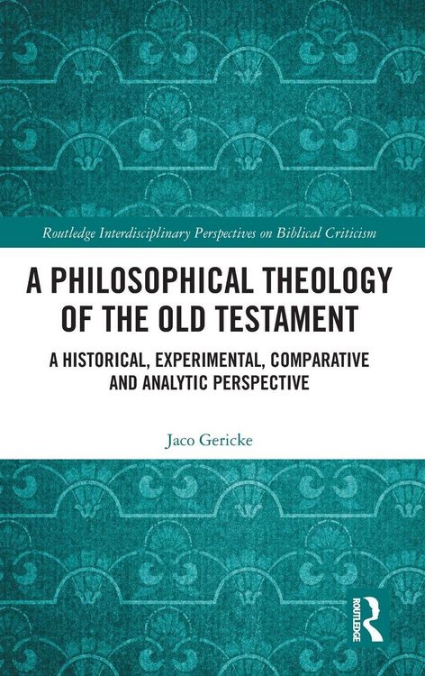 Produktbild: A Philosophical Theology of the Old Testament