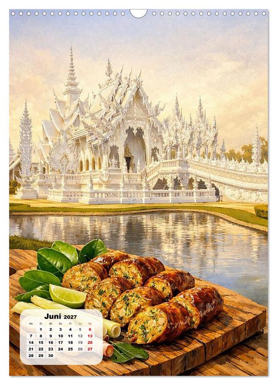 Produktbild: Thailand &ndash; Eine Schlemmerreise durchs Land des L&auml;chelns (Wandkalender 2027 DIN A3 hoch), CALVENDO Monatskalender