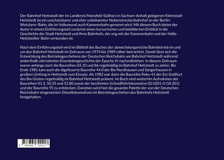 Produktbild: Der Bahnhof Hettstedt