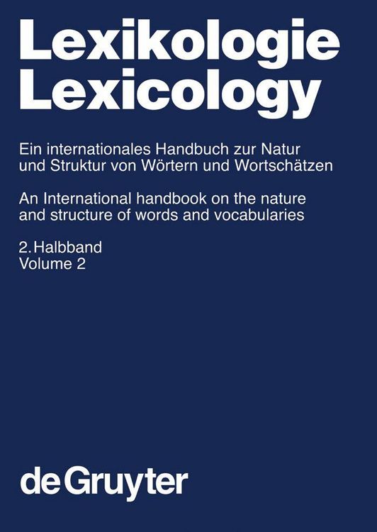 Produktbild: Lexikologie / Lexicology. 2. Halbband
