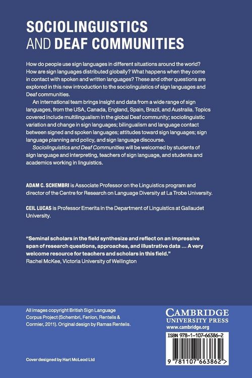 Produktbild: Sociolinguistics and Deaf Communities