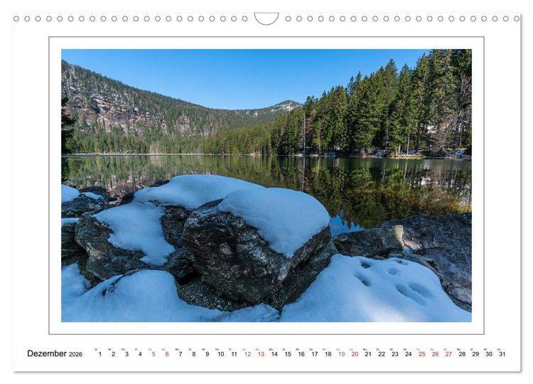 Produktbild: Unterwegs im Bayerischen Wald (Wandkalender 2026 DIN A3 quer), CALVENDO Monatskalender