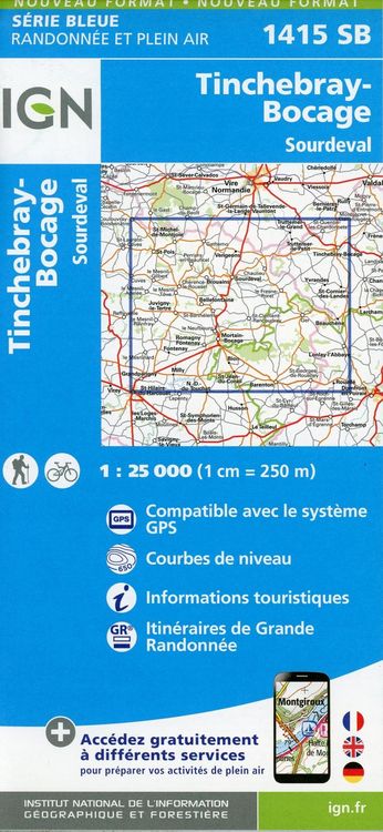Produktbild: Tinchebray-Bocage / Sourdeval 1:25 000