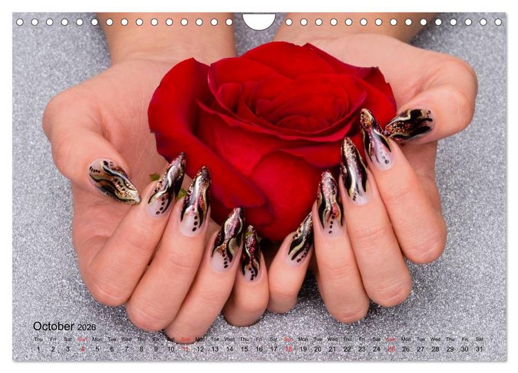 Produktbild: Transient Art &ndash; Nail Art Episode 1 (Wall Calendar 2026 DIN A4 landscape), CALVENDO 12 Month Wall Calendar