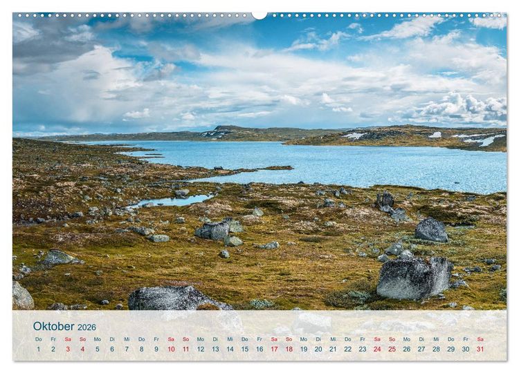 Produktbild: Norwegen von Oslo bis &Aring;lesund (hochwertiger Premium Wandkalender 2026 DIN A2 quer), Kunstdruck in Hochglanz
