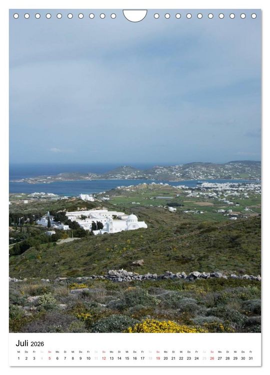 Produktbild: Liebenswertes Paros, Insel der Kykladen (Wandkalender 2026 DIN A4 hoch), CALVENDO Monatskalender
