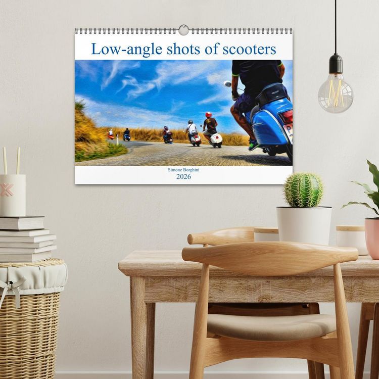 Produktbild: Low-angle shots of scooters (Wall Calendar 2026 DIN A3 landscape), CALVENDO 12 Month Wall Calendar