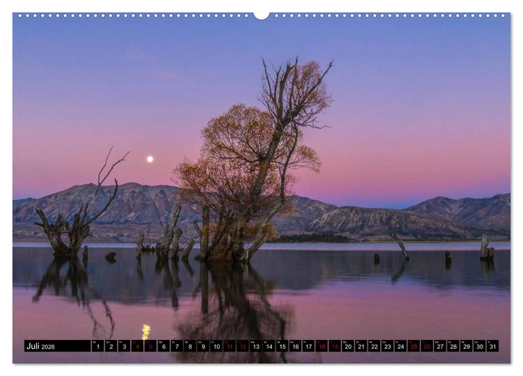 Produktbild: Trauminseln Neuseeland (Wandkalender 2026 DIN A2 quer), CALVENDO Monatskalender