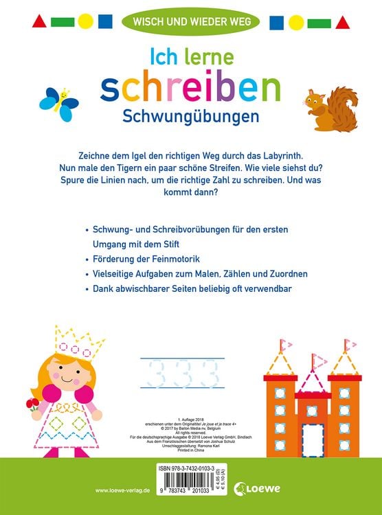 Produktbild: Wisch und wieder weg - Ich lerne schreiben 4+