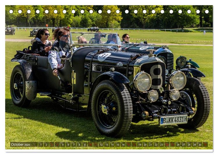 Produktbild: historical racing cars on the track (Desk Calendar 2026 DIN A5 landscape), CALVENDO 12 Month DeskCalendar