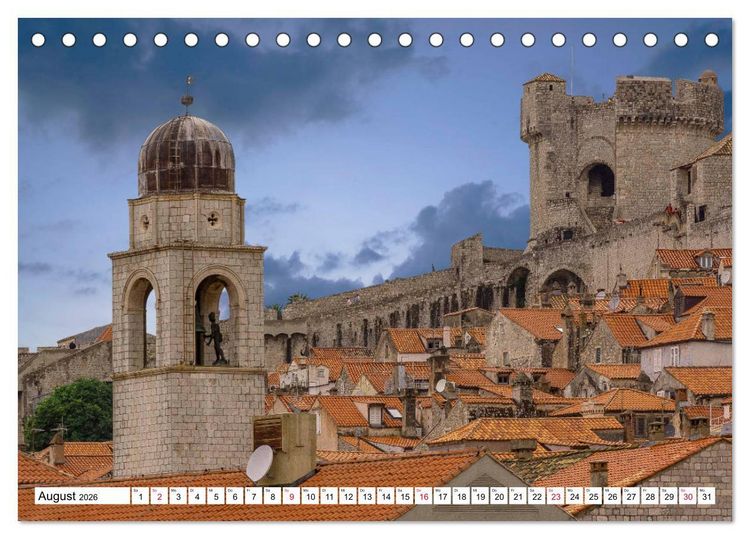 Produktbild: Adriaperle Dubrovnik (Tischkalender 2026 DIN A5 quer), CALVENDO Monatskalender