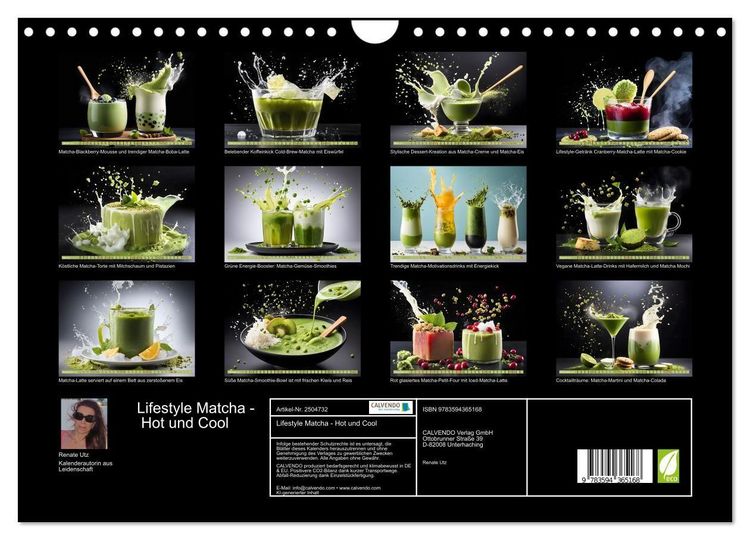 Produktbild: Lifestyle Matcha - Hot und Cool (Wandkalender 2027 DIN A4 quer), CALVENDO Monatskalender