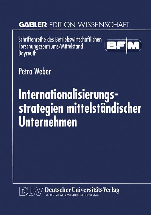 Produktbild: Internationalisierungsstrategien mittelst&auml;ndischer Unternehmen
