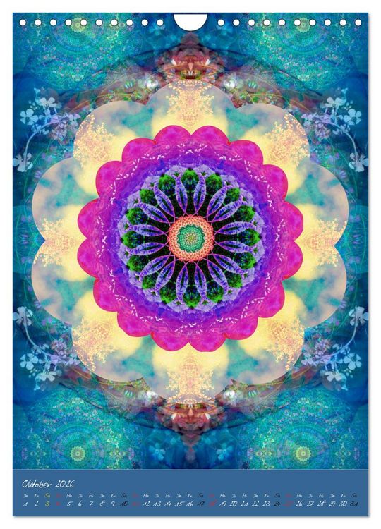 Produktbild: MANDALAS der Natur (Wandkalender 2026 DIN A4 hoch), CALVENDO Monatskalender