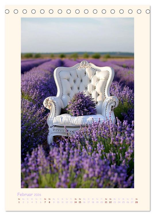 Produktbild: Lavendel (Tischkalender 2026 DIN A5 hoch), CALVENDO Monatskalender