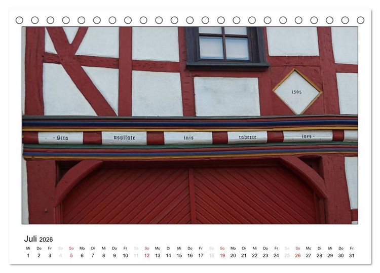Produktbild: Idstein im Taunus (Tischkalender 2026 DIN A5 quer), CALVENDO Monatskalender