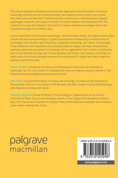 Produktbild: Aesthetics of Universal Knowledge