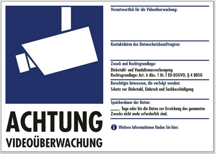 Produktbild: PENTATECH 40205 Warnaufkleber Video&uuml;berwachung (B x H) 21mm x 14.8mm