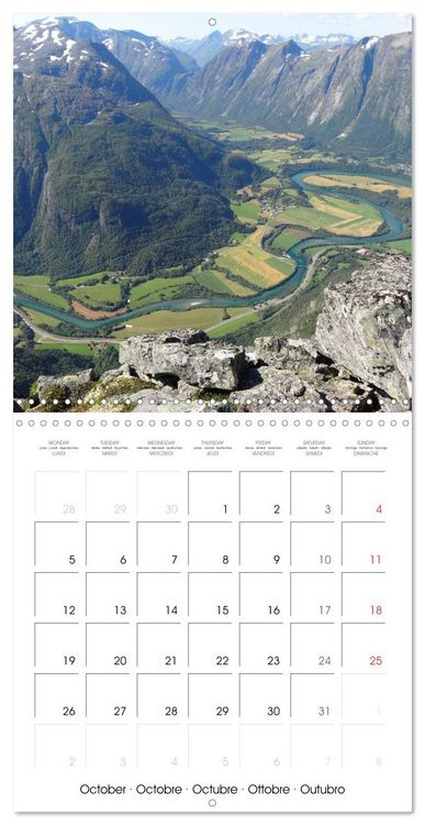 Produktbild: Norway Land of the Vikings and fairy tales (Wall Calendar 2026 12 &times; 12 Inch) CALVENDO 12 Month Wall Calendar
