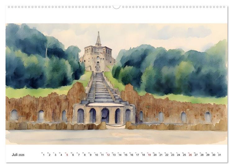 Produktbild: DOCUMENTA-Stadt Kassel (Wandkalender 2026 DIN A2 quer), CALVENDO Monatskalender