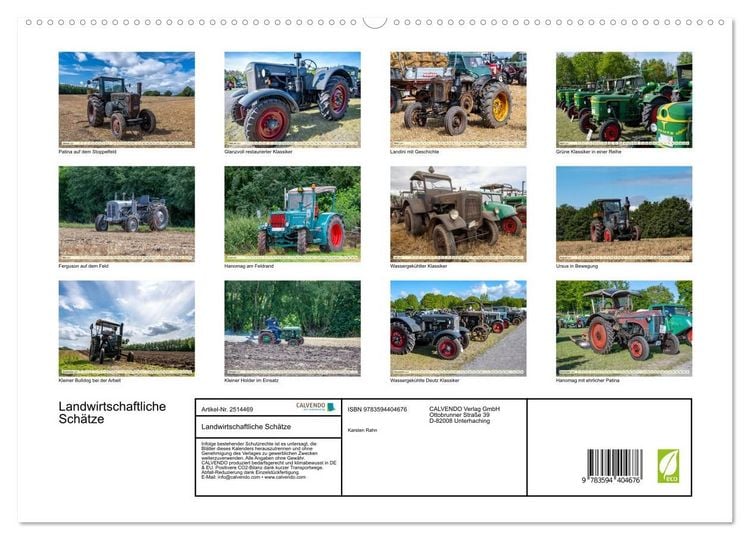 Produktbild: Landwirtschaftliche Sch&auml;tze (hochwertiger Premium Wandkalender 2027 DIN A2 quer), Kunstdruck in Hochglanz