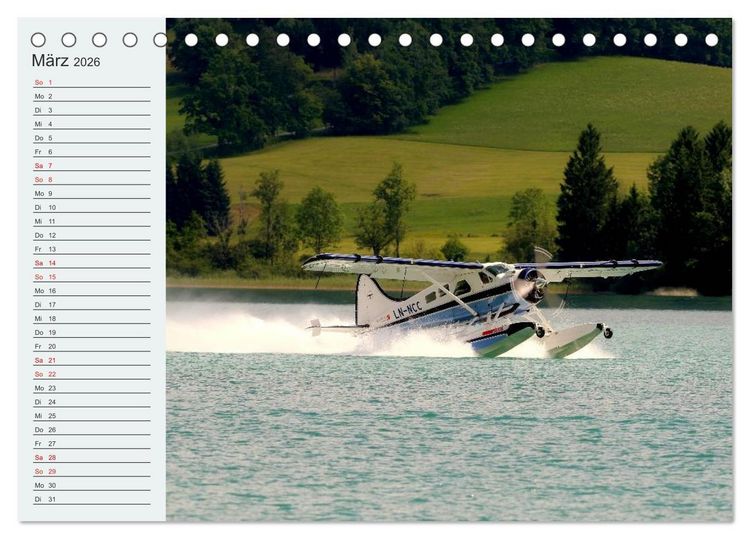 Produktbild: Faszination Wasserflugzeuge (Tischkalender 2026 DIN A5 quer), CALVENDO Monatskalender
