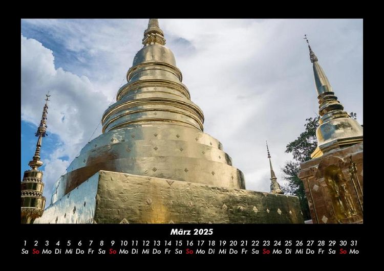 Produktbild: Tempel 2025 Fotokalender DIN A3
