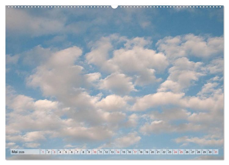 Produktbild: Wolken - Die Gesichter des Himmels (hochwertiger Premium Wandkalender 2026 DIN A2 quer), Kunstdruck in Hochglanz