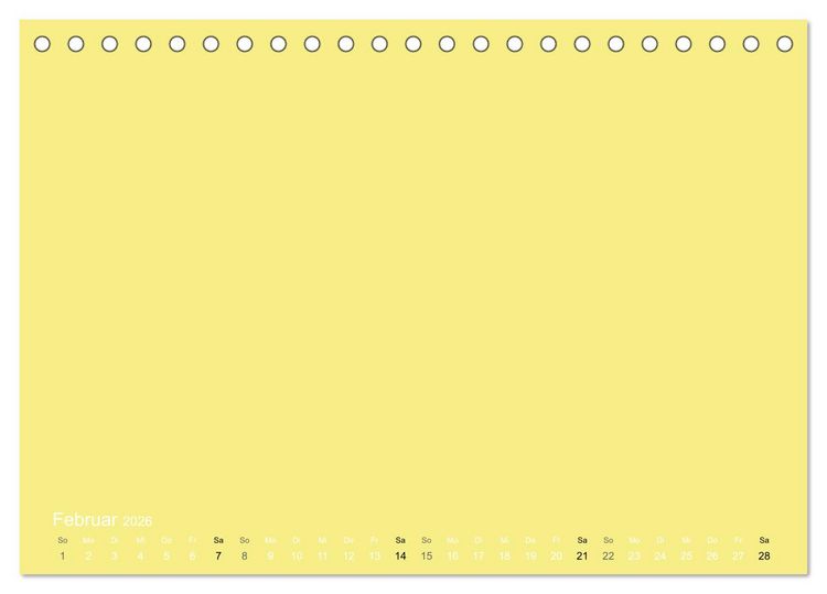 Produktbild: Bastelkalender - Gelb (Tischkalender 2026 DIN A5 quer), CALVENDO Monatskalender