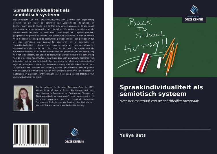 Produktbild: Spraakindividualiteit als semiotisch systeem