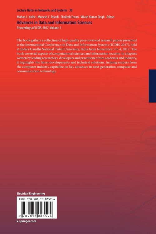 Produktbild: Advances in Data and Information Sciences