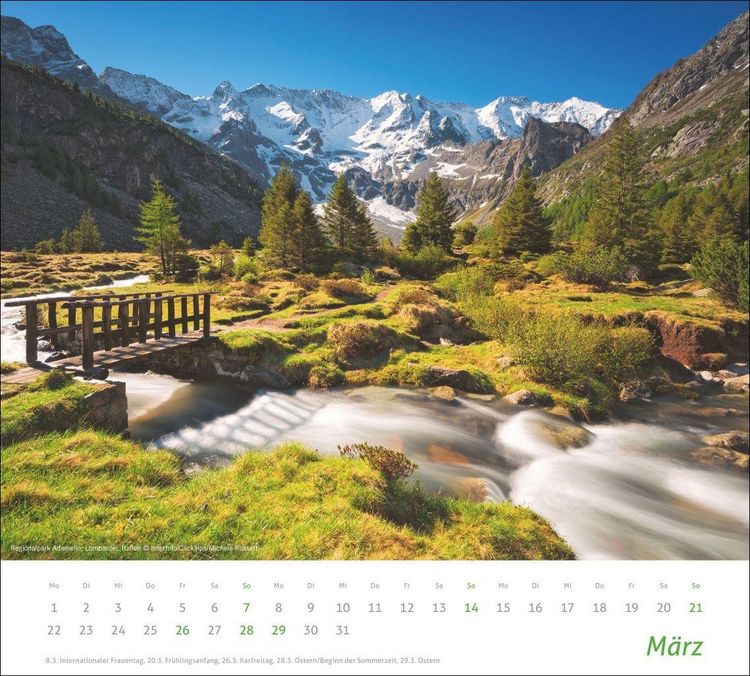 Produktbild: times&more Alpen Bildkalender 2027
