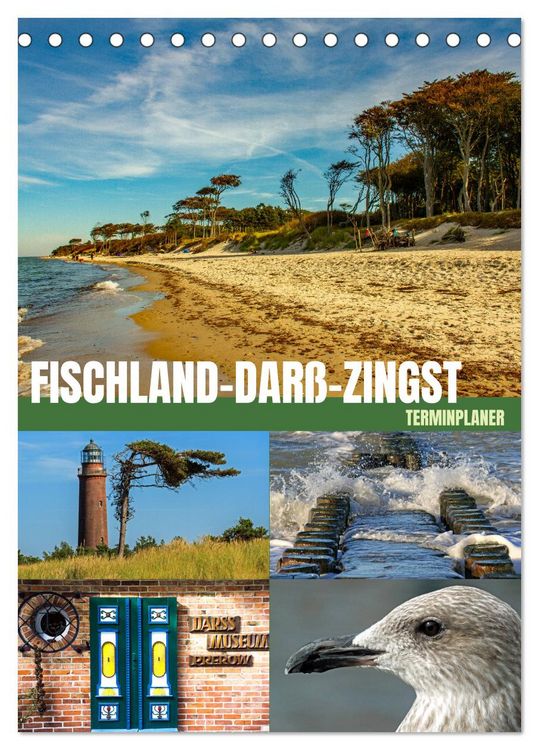 Produktbild: Fischland-Dar&szlig;-Zingst Terminplaner (Tischkalender 2026 DIN A5 hoch), CALVENDO Monatskalender