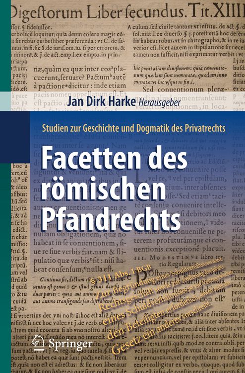 Produktbild: Facetten des r&ouml;mischen Pfandrechts