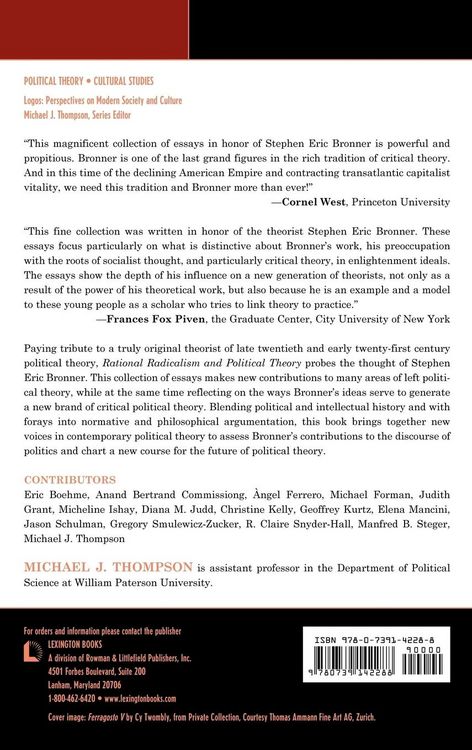 Produktbild: Rational Radicalism and Political Theory