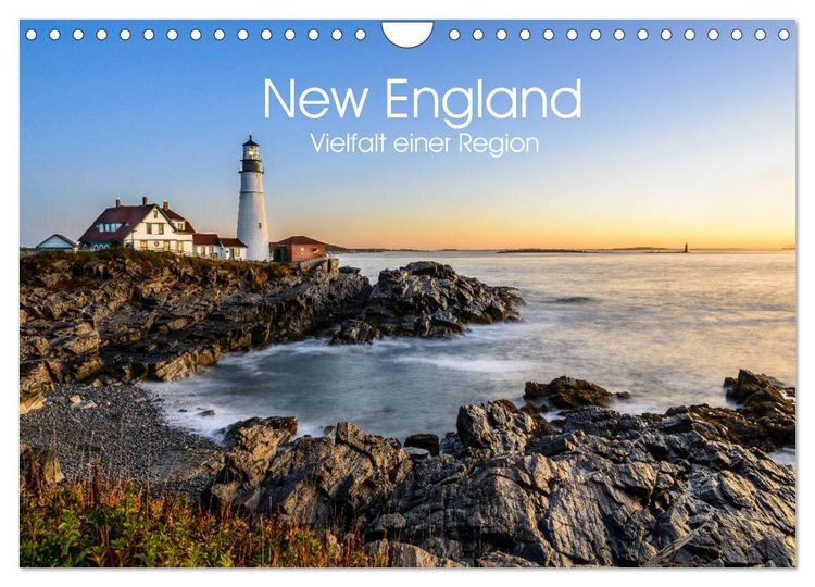 Produktbild: New England - Vielfalt einer Region (Wandkalender 2026 DIN A4 quer), CALVENDO Monatskalender