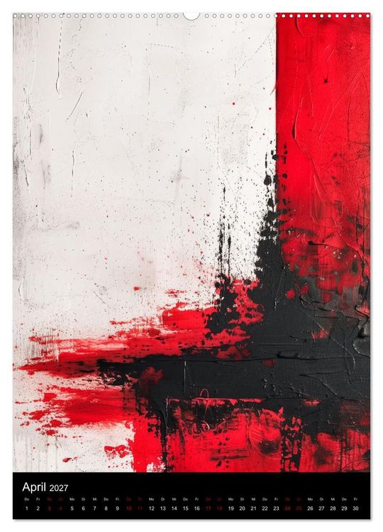 Produktbild: Abstrakte KI-Kunst (Wandkalender 2027 DIN A2 hoch), CALVENDO Monatskalender