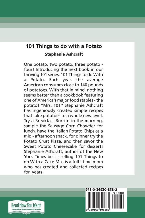 Produktbild: 101 Things to do with a Potato (16pt Large Print Edition)