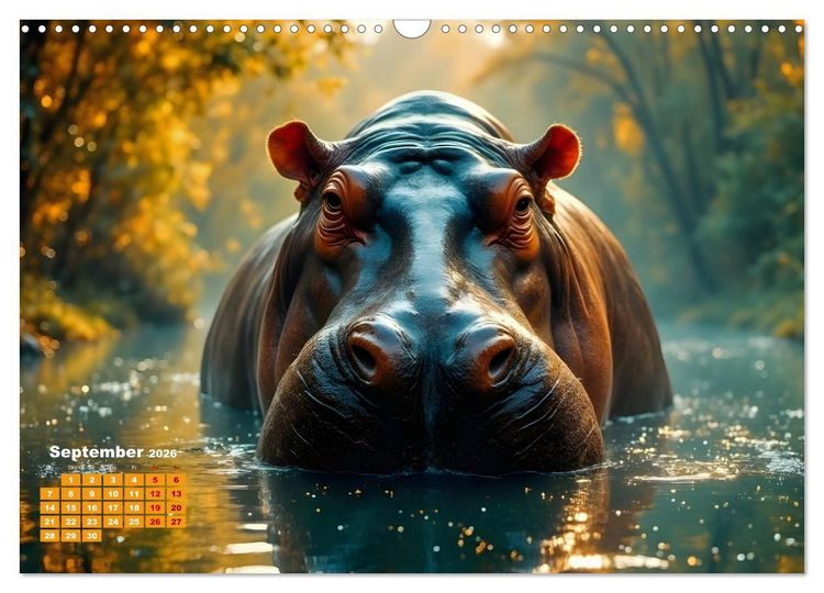 Produktbild: Wildlife im Fokus - Begegnungen auf Augenh&ouml;he (Wandkalender 2026 DIN A3 quer), CALVENDO Monatskalender