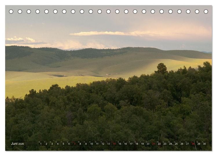 Produktbild: Mongolei - weites Land (Tischkalender 2026 DIN A5 quer), CALVENDO Monatskalender