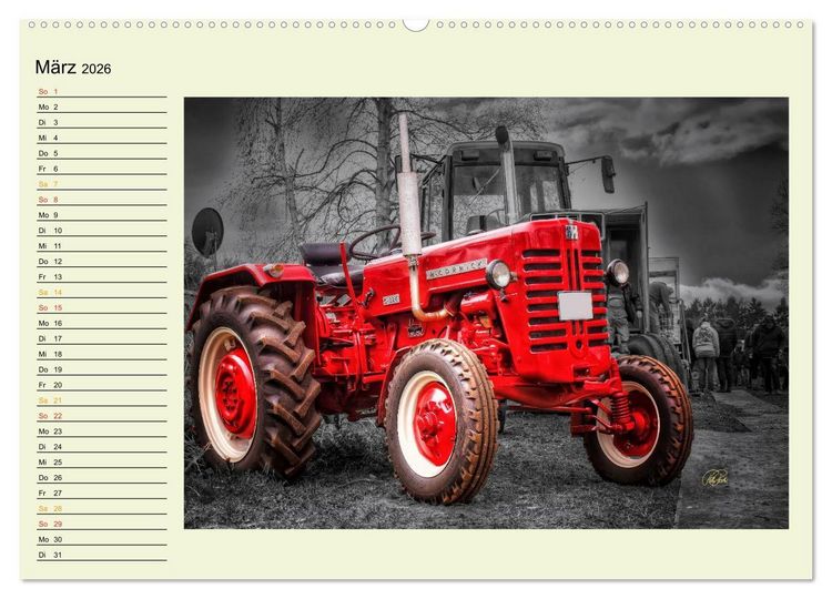 Produktbild: Traktoren - Oldtimer (hochwertiger Premium Wandkalender 2026 DIN A2 quer), Kunstdruck in Hochglanz