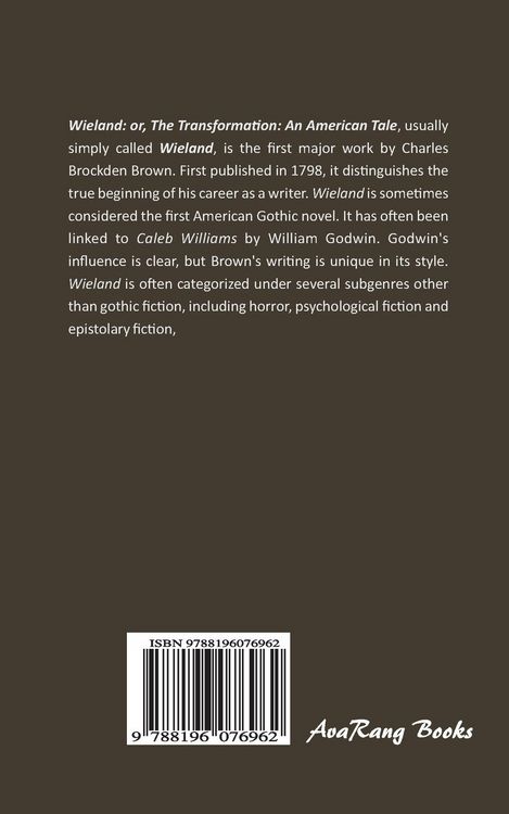 Produktbild: Wieland; Or The Transformation